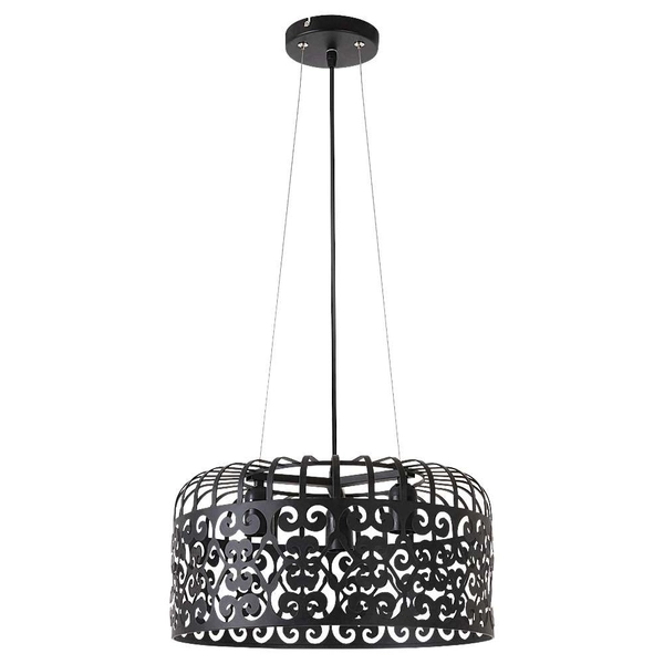 LAMPA wisząca ALESSANDRA 2158 Rabalux metalowa OPRAWA ażurowy zwis vintage czarny