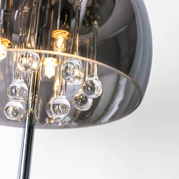 Stołowa lampa szklana Crystal T0076-03E-F4FZ do sypialni chrom