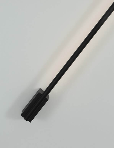 Ledowa listwa ścienna Buin lampa do przedpokoju 20W 3000K czarna
