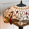 Stołowa lampka z włącznikiem Dragonfly 64085 witrażowa tiffany kolorowa