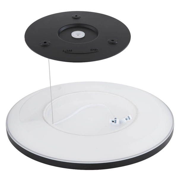 Nowoczesna LAMPA sufitowa SAPANA 41562-24B Globo okrągły plafon LED 24W 3000K do łazienki IP44 czarny