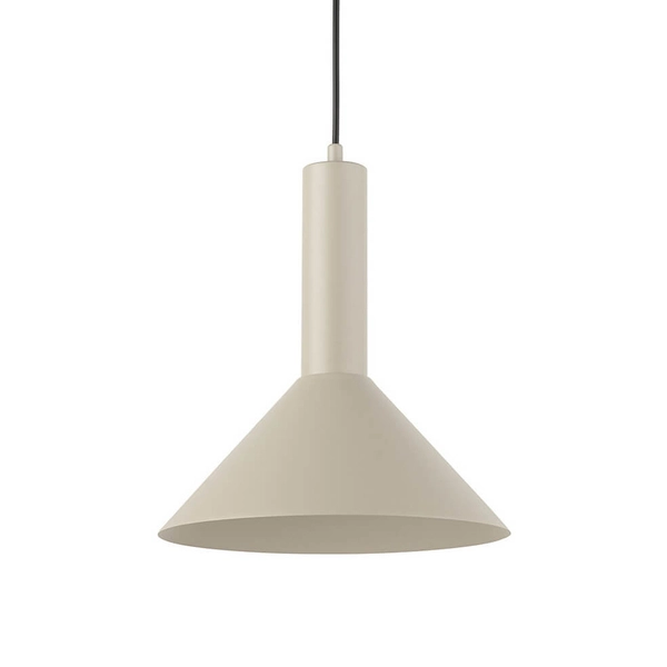 Stożkowa lampa zwisająca Vitrum 40806 Sigma salonowa beżowa