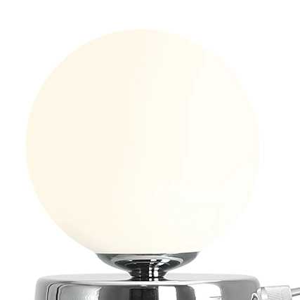 Kulista lampa sypialniana Ball 1076B4_S Aldex nocna minimalistyczna chrom