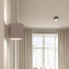 Nasufitowa lampa AURA SL.1818 podwójna ryflowana kaszmirowa