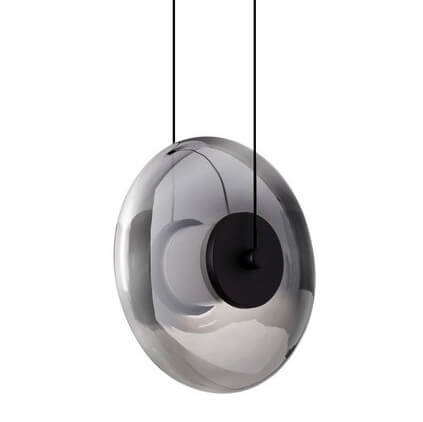 Wisząca lampa nad wyspę HUACARAJE LE44827 LED 8W 3000K okrąg przydymiona czarna