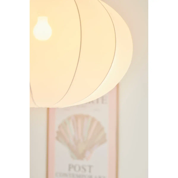 Okrągła lampa wisząca do salonu AERON 2312153001 nad stół biały OUTLET