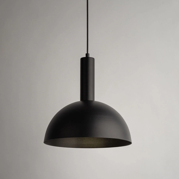 Zwisająca lampa Vitrum 40809 Sigma półokrąg do salonu czarna