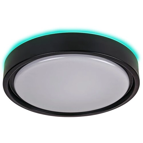 Plafon LAMPA sufitowa FOSTER 3283 Rabalux okrągła OPRAWA metalowa LED 28W 2700K - 5000K plafoniera z pilotem czarna