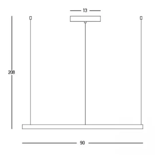 Do salonu ring lampa wisząca 23034 LED 45W 3000K nad kanapę złoty