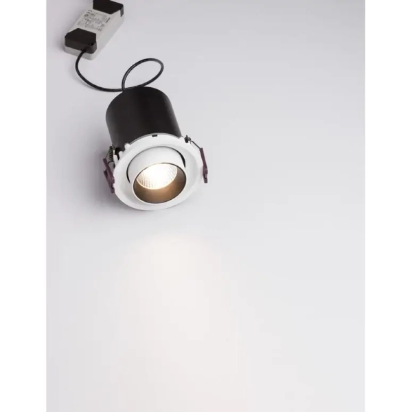 Lampa do wbudowania GARUPA biała LE61367 1xLED 12W 3000K tuba regulowana