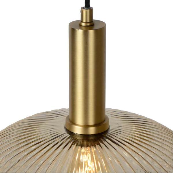 LAMPA wisząca MALOTO 45386/30/62 Lucide szklana OPRAWA loftowy zwis bursztynowy mosiądz