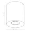 Spotlight lampa sufitowa Orion 3237 TK Lighting tuba metalowa biała
