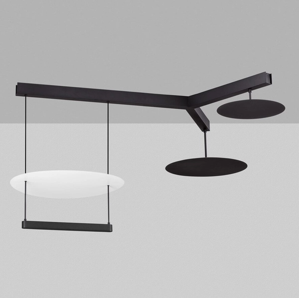 Zwisająca lampa do sypialni TIRAQUE LE44637 LED 60W 3000K dekoracyjna biała czarna