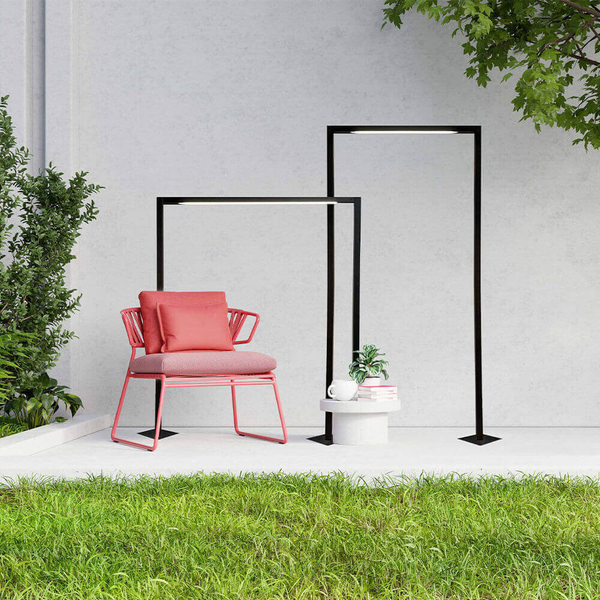 Zewnętrzna lampa stojąca Taketa 9931 Shilo rama IP44 antracyt