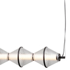 Zwieszana lampa Fuente PND-34395-5-BK LED 125W 3000K czarny przezroczysty