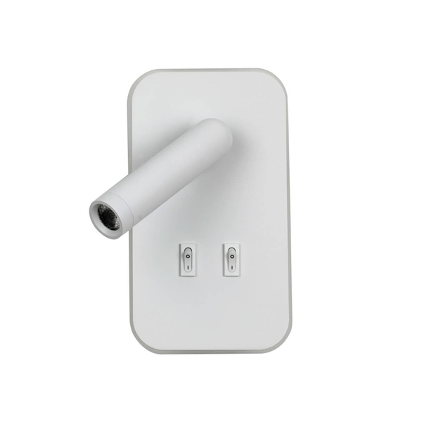 Ścienny kinkiet ledowy Doria WL-83957-1-WH LED 8W 3000K do czytania biały