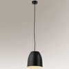 Wisząca LAMPA industrialna MISAWA 7838 Shilo metalowa OPRAWA okrągły ZWIS loftowy czarny