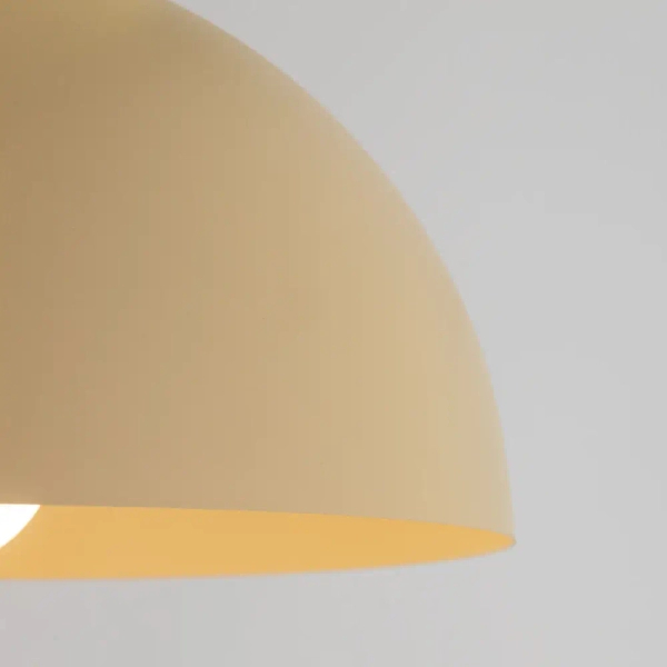 Ceramiczna lampa wisząca Tigali beżowa żółta 5242 1xE27 nad stół