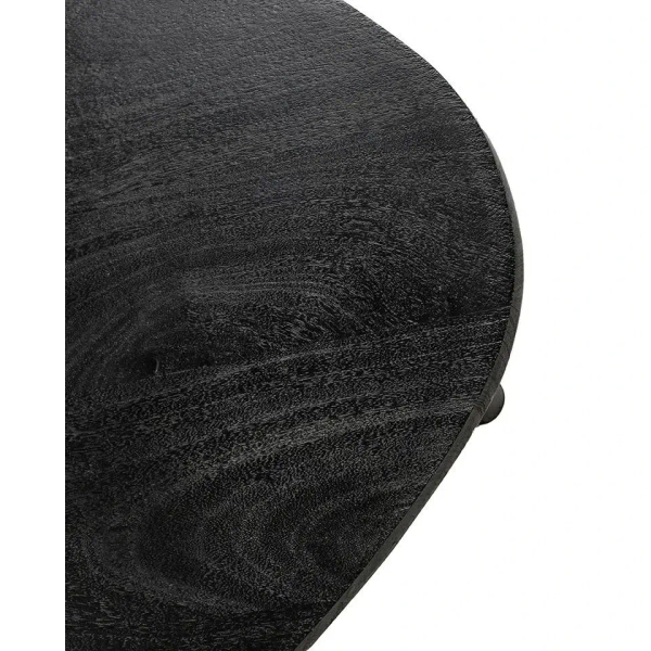 Stolik kawowy LAMINAR MM001501100340 czarny drewniany do sypialni 90cm