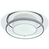 LAMPA sufitowa LEOLA 48017-60R Globo metalowa OPRAWA okrągła LED 60W 3000K - 6000K z pilotem biała