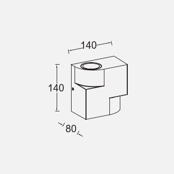 Kinkiet elewacyjny MARBO 5288001118 Lutec IP44 góra-dół zewnętrzny szary