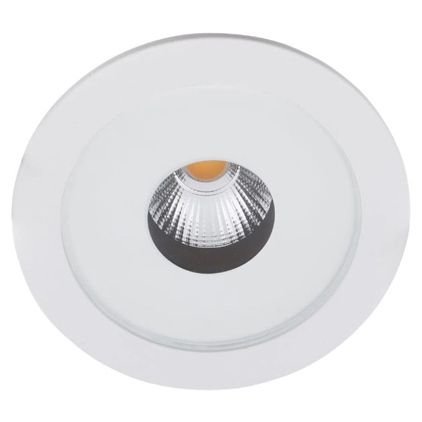 Lampa wpustowa do przedpokoju PLAZMA H0089 LED 13W 3000K IP54 metal biała