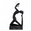 Lampa podłogowa ARTEMIS czarna biała AZ6783 1xE27 kulista do salonu
