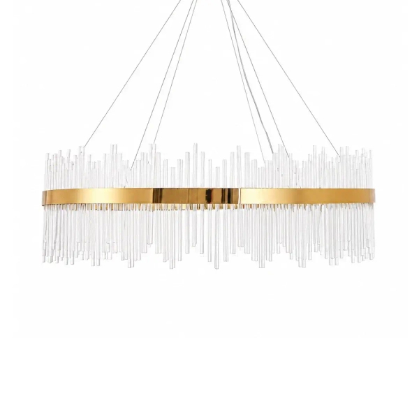 Lampa wisząca kryształowa HESTIA złota ST-4999-100 1xLED 60W 3000K nad stół