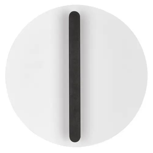 Lampa ścienna okrągła GALURCA LE45546 LED 15W 2700K metalowa czarna biała