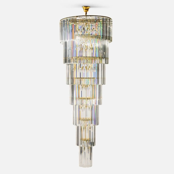 Wisząca lampa Luxe 18006-69 Zuma crystals dekoracyjna zwis złota