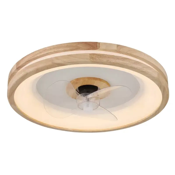 Sufitowa lampa GATIAN 03650 LED 30W 2700-6500K wentylator drewniany biały