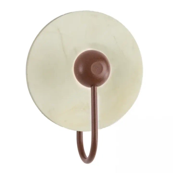 Marmurowa ścienna lampa 22221 LED 3W 3000K okrągła dysk biały brązowy