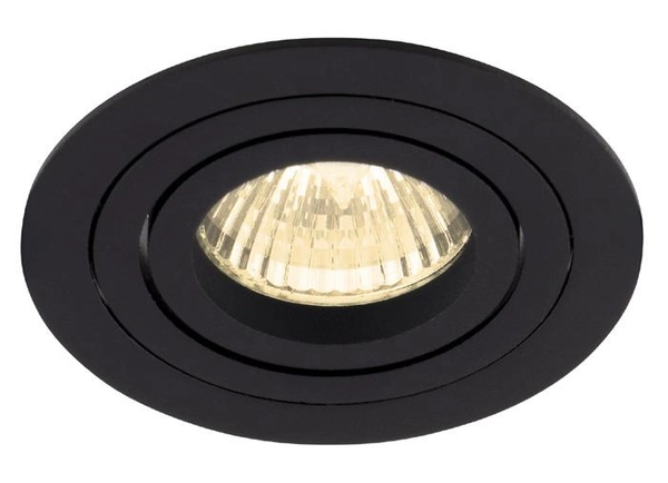 Wpust LAMPA sufitowa SIGNAL H0086 Maxlight regulowana OPRAWA okrągła oczko podtynkowe czarny