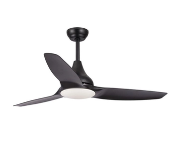 LAMPOWENTYLATOR sufitowy SAGUNTO LE42550 Luces Exclusivas metalowa OPRAWA plafoniera wiatrak LED 18W 3000K plafon czarny