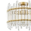 Sufitowa lampa glamour Alexandria crystal do holu złota