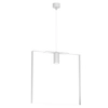 Wisząca lampa do sypialni ORTIGA 5157 Shilo geometryczna biała