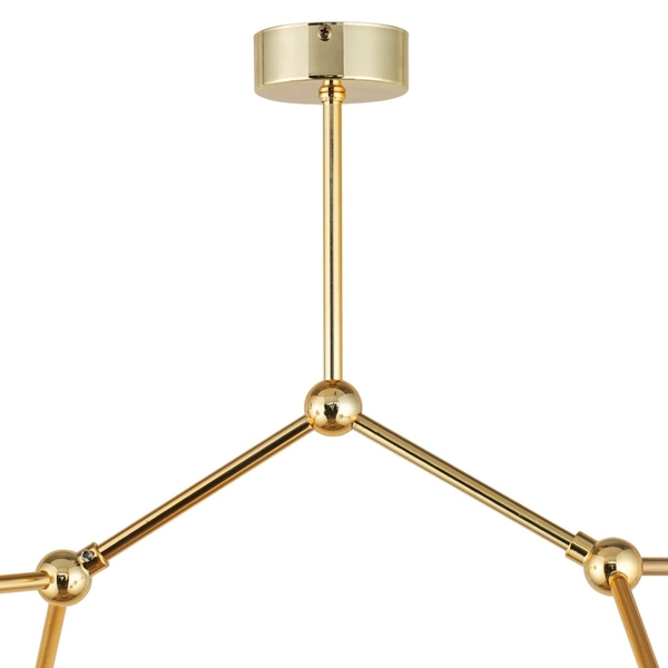 Molekułowa sufitowa lampa Fairy 6470 TK Lighting szklane klosze kule złota