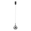 Kulista lampa wisząca Velada PND-34381-1-BK LED 5W 3000K czarny przydymiony