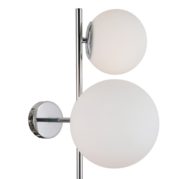 Loftowa LAMPA ścienna VAILANTE WL-31221-3B-CH Italux modernistyczna OPRAWA kinkiet szklane kule chrom