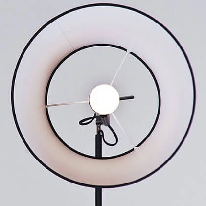 Lampa stojąca jadalniana Zyta AZ1849+AZ2600 regulowana z abażurem czarna