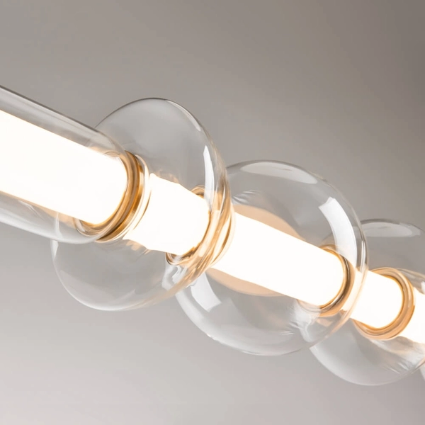 Lampa zwieszana Cosmo MOD210PL-L39BS3K LED 39W 3000K przezroczysty złoty