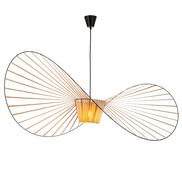 Wisząca lampa boho Sombrero ST-8052-140 gold Step designerska welur beżowa