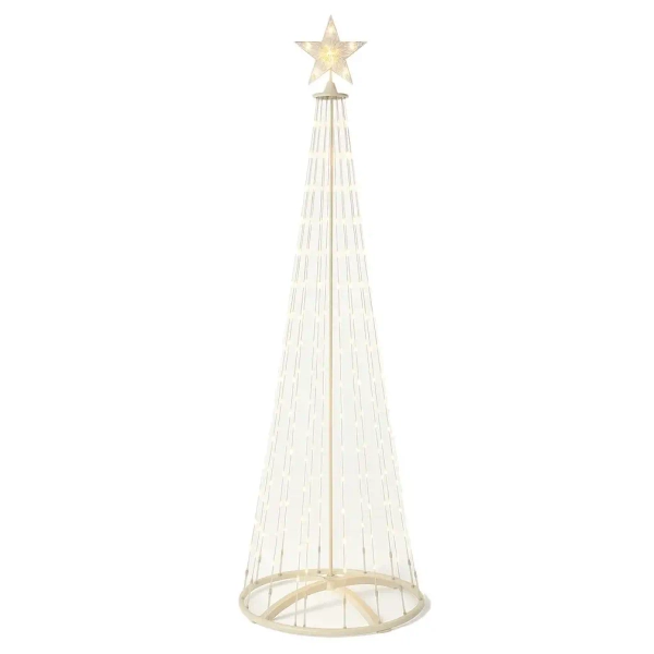 Świąteczna choinka dekoracyjna 180cm EK2403 LED 4W 2700K RGB IP44 biała