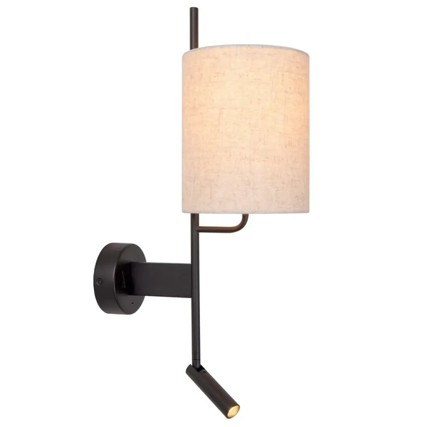 Kinkiet ścienny metalowy Magic 68211/82/30 Lucide LED 3W 2700K tuba czarna