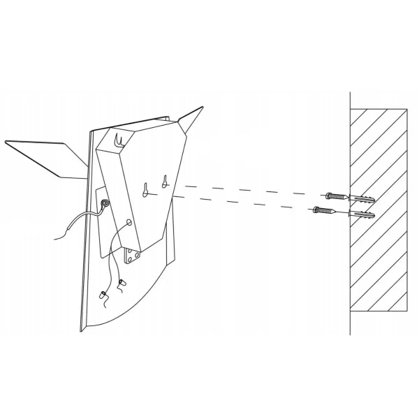 Lampa ścienna ORIGAMI DEER-W metalowa kinkiet LED 6W 3000K jeleń biały
