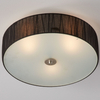 Sufitowa LAMPA abażurowa BYSKE 104884 Markslojd okrągła OPRAWA plafon czarny biały