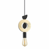Wisząca lampa Drops 11180 do salonu okręgi złota czarna