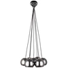 LAMPA wisząca PUNTO LP-22872/7P grafit Light Prestige metalowa OPRAWA zwis kule balls grafitowe