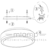 Plafon LAMPA sufitowa GLOBAL 22 105959 Markslojd okrągła OPRAWA LED 7W 3000K do łazienki IP44 chrom biała