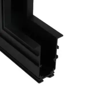 Wpuszczany narożnik do systemu magnetycznego MYL.00586 metalowy czarny